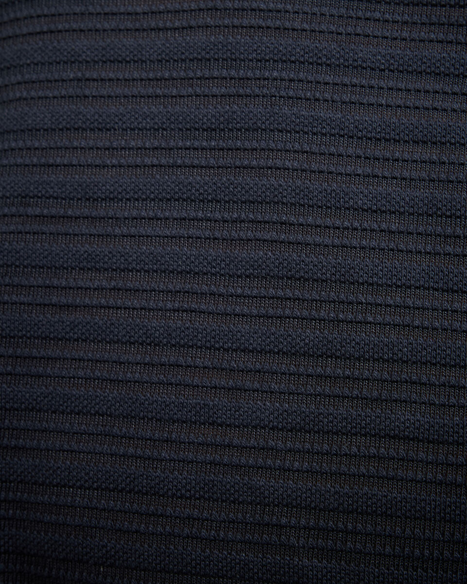 Stripe Jacquard Tee, Navy, hi-res